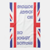 おもしろいですばらしいイギリスは水浸しの底を離れて焼けます キッチンタオル (縦)