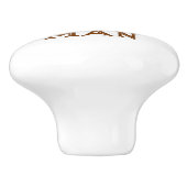 おもしろいでたくましい人の髭 セラミックノブ (側面)