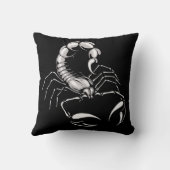 おもしろいではない銀製の蠍座 クッション (裏面)