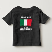 おもしろいでイタリアンなギフトのアイディアのミートボールイタリアFlag1 トドラーTシャツ (正面)