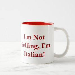 おもしろいでイタリアンなマグ ツートーンマグカップ
