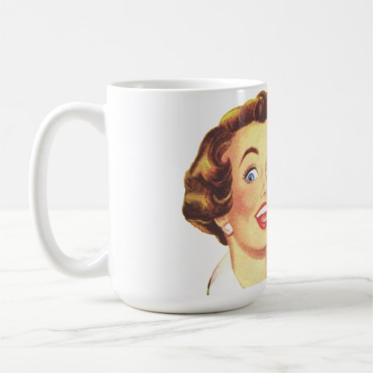 おもしろいでカスタムで悪い態度 コーヒーマグカップ (左)