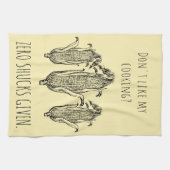 おもしろいでカスタムなトウモロコシのしゃれを与えられるゼロ殻 キッチンタオル (横)