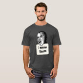 おもしろいでカスタムな文字を踊りたいと思って下さい Tシャツ (正面フル)