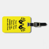 おもしろいでカスタムな荷物のラベル ラゲッジタグ (正面横)