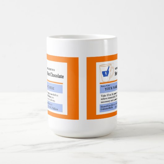 おもしろいでカスタムな規定のココアマグ コーヒーマグカップ (中央)