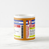 おもしろいでカスタムな規定の熱いココアチョコレートマグ コーヒーマグカップ (中央)