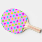 おもしろいでカラフルな水玉模様 卓球ラケット (横)
