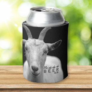 おもしろいでクールなヤギの音"私のビール"モノグラム 缶クーラー