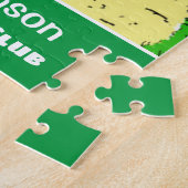 おもしろいでバンカーに突き刺さったゴルファーのゴルフプレーヤーへの贈り物 ジグソーパズル (側面)