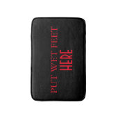 おもしろいでパーソナライズなカスタムあなた自身の写真及び文字 バスマット (正面縦)