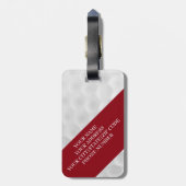 おもしろいでパーソナライズなゴルフ・ボールの荷物のラベル ラゲッジタグ (裏面縦)