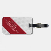 おもしろいでパーソナライズなゴルフ・ボールの荷物のラベル ラゲッジタグ (裏面横)