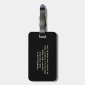 おもしろいでパーソナライズなビールガラス ラゲッジタグ (裏面縦)