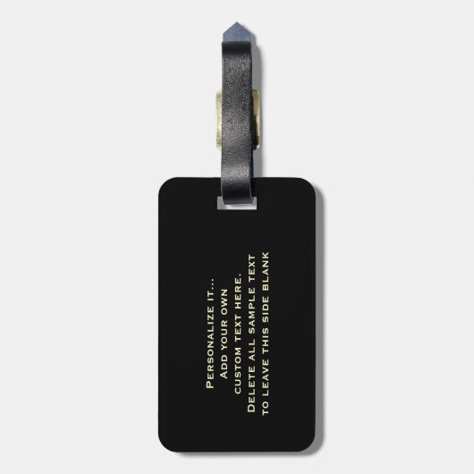 おもしろいでパーソナライズなビールガラス ラゲッジタグ (裏面縦)