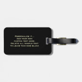 おもしろいでパーソナライズなビールガラス ラゲッジタグ (裏面横)