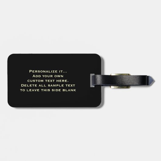 おもしろいでパーソナライズなビールガラス ラゲッジタグ (裏面横)