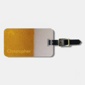 おもしろいでパーソナライズな冷えたビール ラゲッジタグ (正面横)