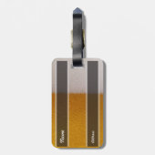 おもしろいでパーソナライズな冷えたビール ラゲッジタグ (裏面縦)