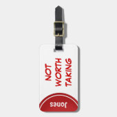 おもしろいでパーソナライズな荷物のラベル ラゲッジタグ (正面縦)