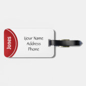 おもしろいでパーソナライズな荷物のラベル ラゲッジタグ (裏面横)
