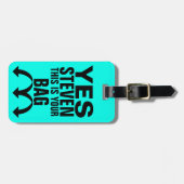 おもしろいでパーソナライズな荷物のラベル ラゲッジタグ (正面横)