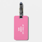 おもしろいでパーソナライズな荷物のラベル ラゲッジタグ (裏面縦)