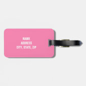 おもしろいでパーソナライズな荷物のラベル ラゲッジタグ (裏面横)