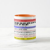 おもしろいでパーソナライズな規定のコーヒー マグカップ (中央)