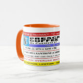 おもしろいでパーソナライズな規定のコーヒー マグカップ (正面左)