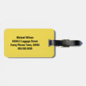 おもしろいでパーソナライズな計算10のユーモア句の荷物 ラゲッジタグ (裏面横)