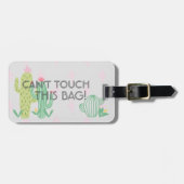 おもしろいでユーモアのあるなサボテンの荷物の手荷物ラベル ラゲッジタグ (正面横)