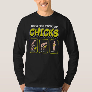 おもしろいでユーモアのあるなワイシャツのユーモアはひよこの農家を拾 Tシャツ