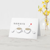 おもしろいでロマンチックなインディの*Love*私のお茶です カード (黄色い花)