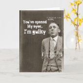 おもしろいでロマンチックなヴィンテージの顔写真カード カード (黄色い花)