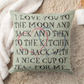 おもしろいでロマンチックな毎日の茶愛引用文の人の女性 クッション (ブランケット)