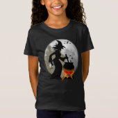 おもしろいで不気味で恐い魔法使いのハローウィンパーティのTシャツ Tシャツ (正面)