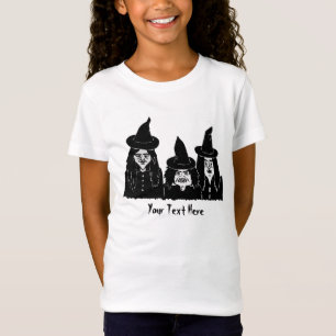 おもしろいで不気味で黒い魔法使いの恐いハロウィンのおもしろい Tシャツ