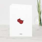 おもしろいで冷静な妊娠のクリスマスカード シーズンカード (裏面)