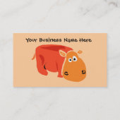 おもしろいで初期のな芸術のカバの名刺 名刺 (裏面)