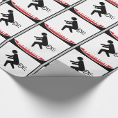 おもしろいで危ないガス ラッピングペーパー (角)