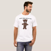 おもしろいで及びかわいいテディー・ベアの種類の人くまのTシャツ Tシャツ (正面フル)