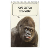 おもしろいで及びかわいい動物のカスタムのカレンダー カレンダー (カバー)