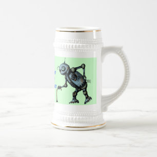 おもしろいで古いロボットビールのジョッキのデザイン ビールジョッキ