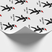 おもしろいで名前入りなクリスマスの包装紙 ラッピングペーパー (角)