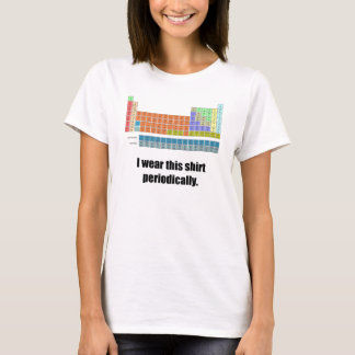 おもしろいで周期的なワイシャツ Tシャツ