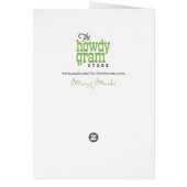 おもしろいで図解入りの、写真付きのでシックな女の子のハッピーバースデーカード (裏面)