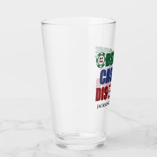 おもしろいで執拗なカジノの無秩序のカスタム タンブラーグラス (右)