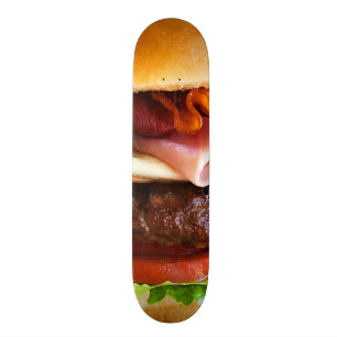 おもしろいで大きいハンバーガー スケートボード