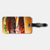 おもしろいで大きいハンバーガー ラゲッジタグ (裏面横)